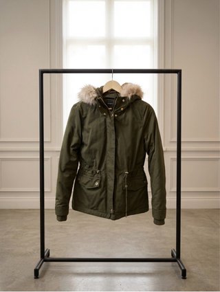 Cazadora Plumas Zara Verde A ESTRENAR