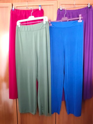 4 Pantalones de Licra Fría Talla Grande