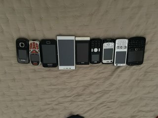 Lote de 9 teléfonos móviles