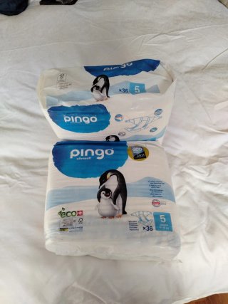 2 Paquetes de Pañales Pingo Talla 5