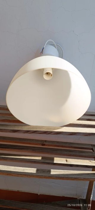 Lámpara colgante IKEA MELODI blanca