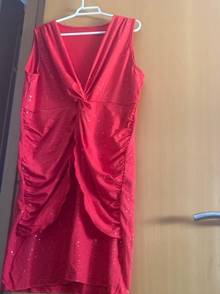 Vestido Rojo Brillante