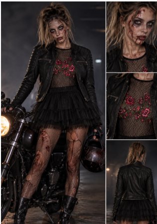 Oferta Halloween Disfraz de Motorista Zombie