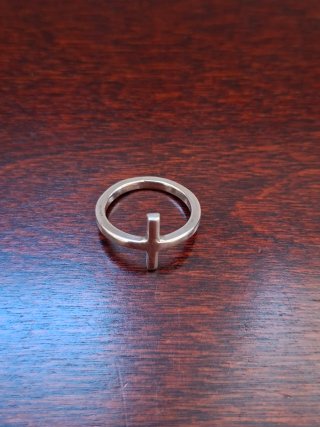 Anillo Plata 925 con Cruz