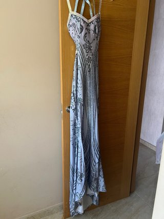 Vestido largo estampado