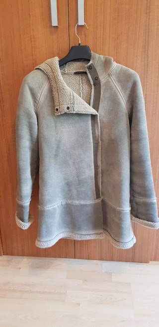 Chaqueta de mujer con forro de borreguito