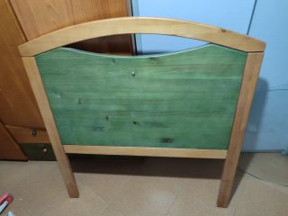 Cabecero de Madera Maciza para cama de 90 cm