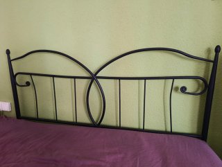 Cabecero de Metal Negro (135-150cm)