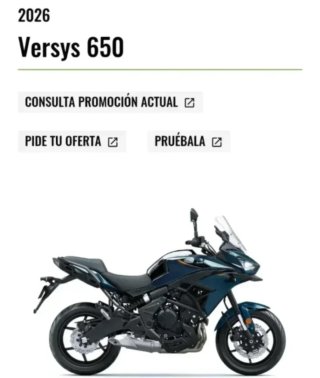 11 2026 VER DESCRIPCIÓN OFERTA KAWASAKI VERSYS 650