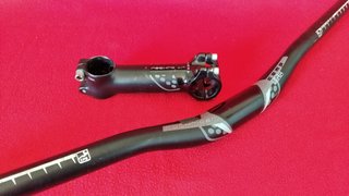 Manillar y Potencia Rockrider COMP Doble Altura