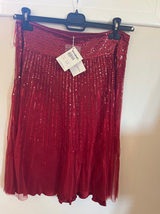 Falda de fiesta roja Studio Classics Talla 44