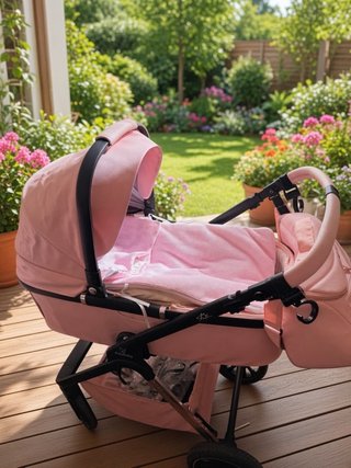 Carrito de Bebé 3 Piezas Rosa Oferta esta semana!!