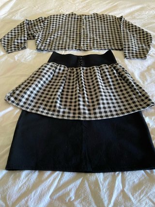 Traje de dos piezas vintage de punto