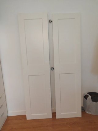 2 Puertas Armario PAX IKEA Grimo 50x195