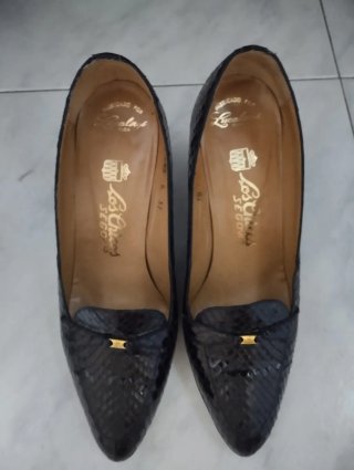 Zapatos de piel de serpiente natural Los Chicos