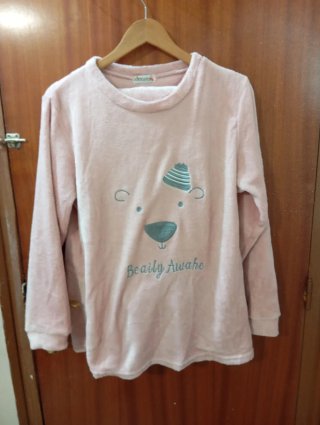 Pijama de Peluche Rosa