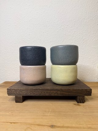 Set de 4 Tazas Artesanales 120ml