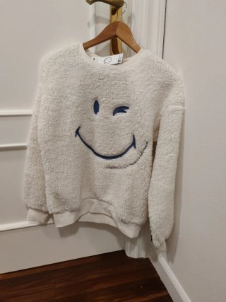 Sudadera Smiley World Blanca Talla S