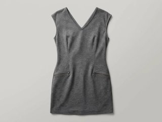 Vestido Gris Massimo Dutti Talla L
