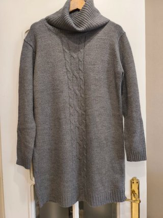 Vestido de punto gris