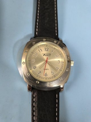 Reloj Tamac Plateado y Negro NOS