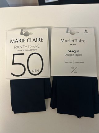 2 Pantys Marie Claire Opacos 50 Denier Talla M
