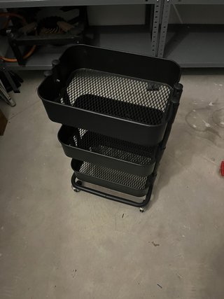 Carrito auxiliar Ikea negro