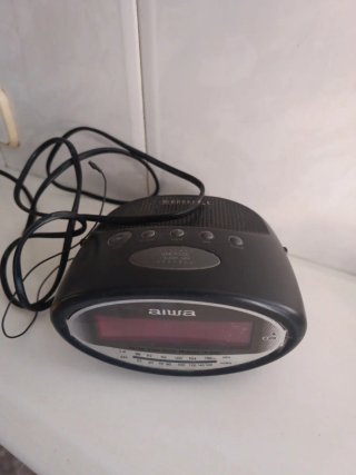 Radio Despertador Aiwa Negro