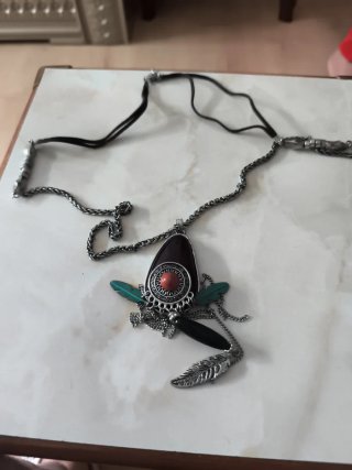 Collar con colgante estilo étnico