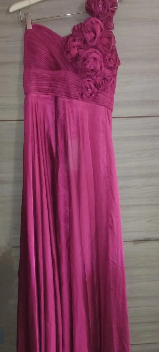 Vestido de fiesta largo rosa