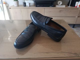 Mocasines de Piel Negros Talla 43