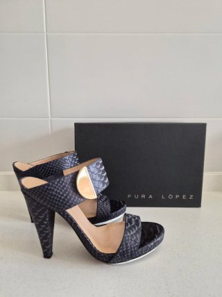 Sandalias Pura López Azules