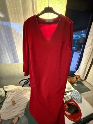 Vestido de fiesta rojo mujer tallas especiales