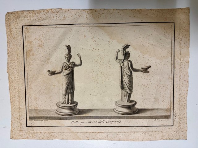 Grabado Vincenzo Campana, Nápoles S. XVIII