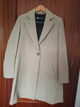Abrigo ZARA Beige Talla M