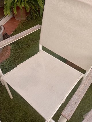 Set de 3 sills de jardín Ikea de aluminio blanco