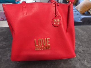 Bolso Grande Love Moschino Rojo