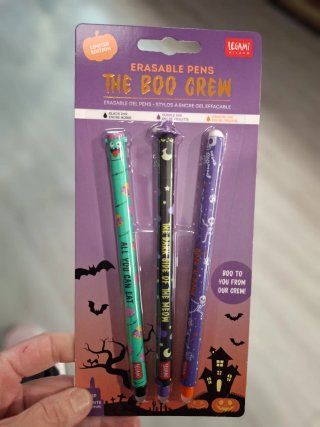 Set 3 Bolígrafos Borrables Legami Halloween