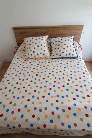 Colcha artesanal cama