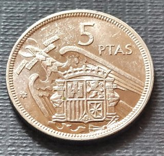 Moneda 5 Pesetas 1957 *74