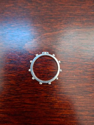 Anillo Rosario Plata 925