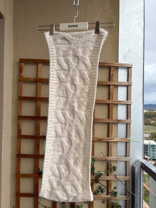 Pañuelo de cuello Mango beige