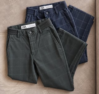 2 Pantalones Zara de Cuadros Talla S