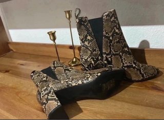 Botines H&M Estampado Serpiente