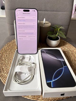 IPHONE 16 PRO MAX 256 GB 100% SALUD BATERIA NUEVO