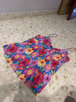 Camiseta de tirantes floral