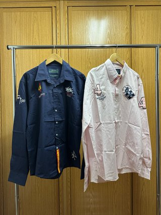 Lote 2 Camisas Vale4 Azul y Rosa Talla 3XL