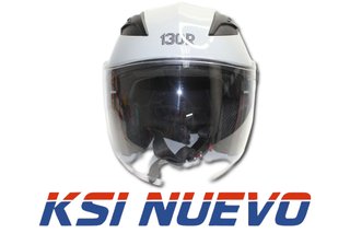 CASCO DE MOTO TIPO JET 130R BLANCO T/S 74606