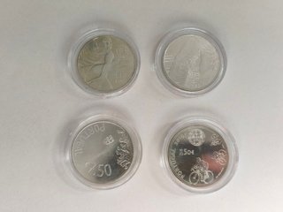 Colección 4 Monedas Plata 7,5€ Héroes Deporte