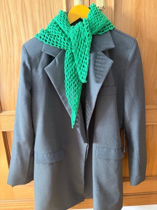 Blazer Elegante Alargado Gris